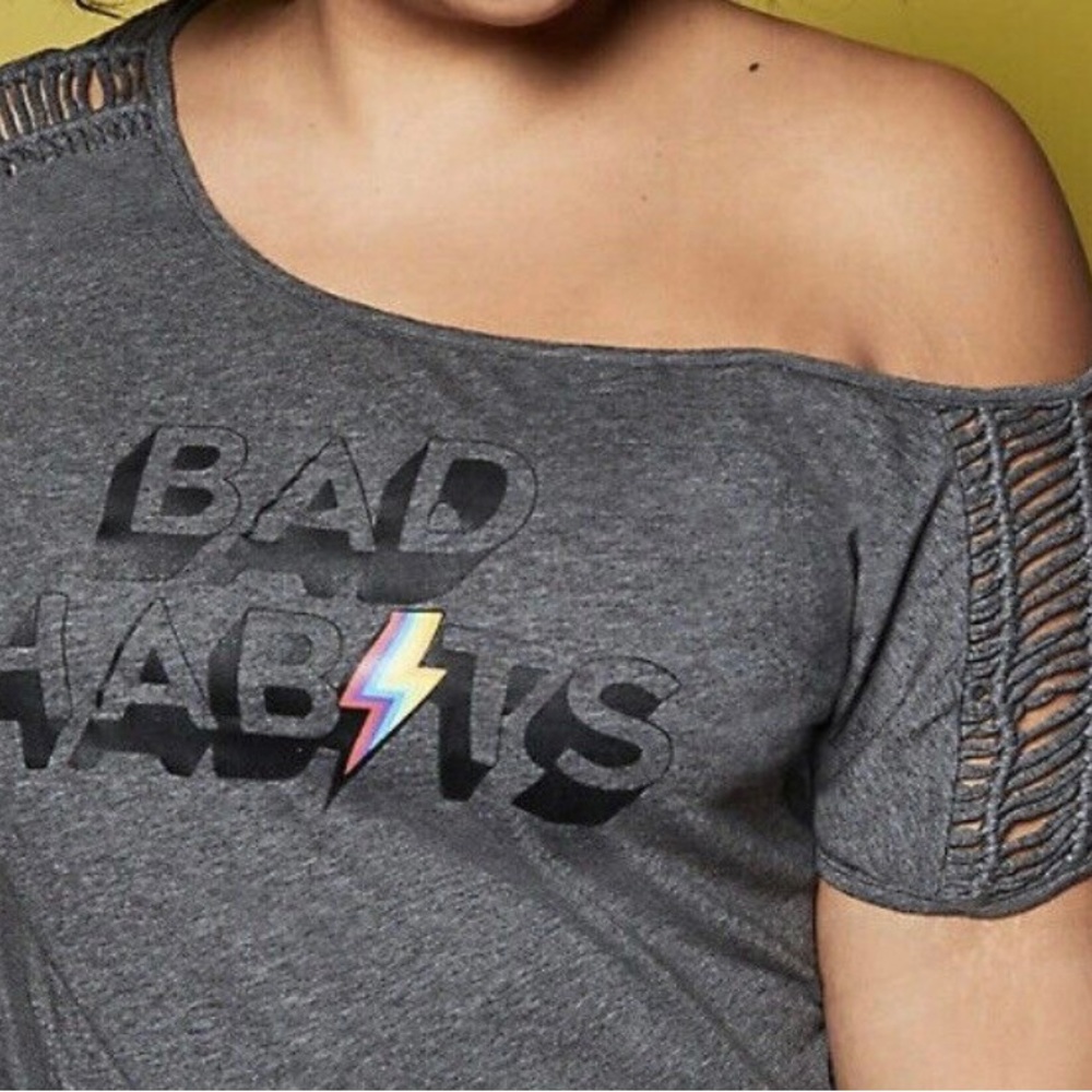 TORRID LOVESICK Tee - Dark Grey - Size 0 (12/L)